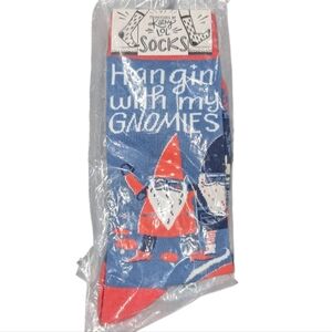 Primitives by Kathy Red and Blue Gnome Hanging With My Gnomies Socks